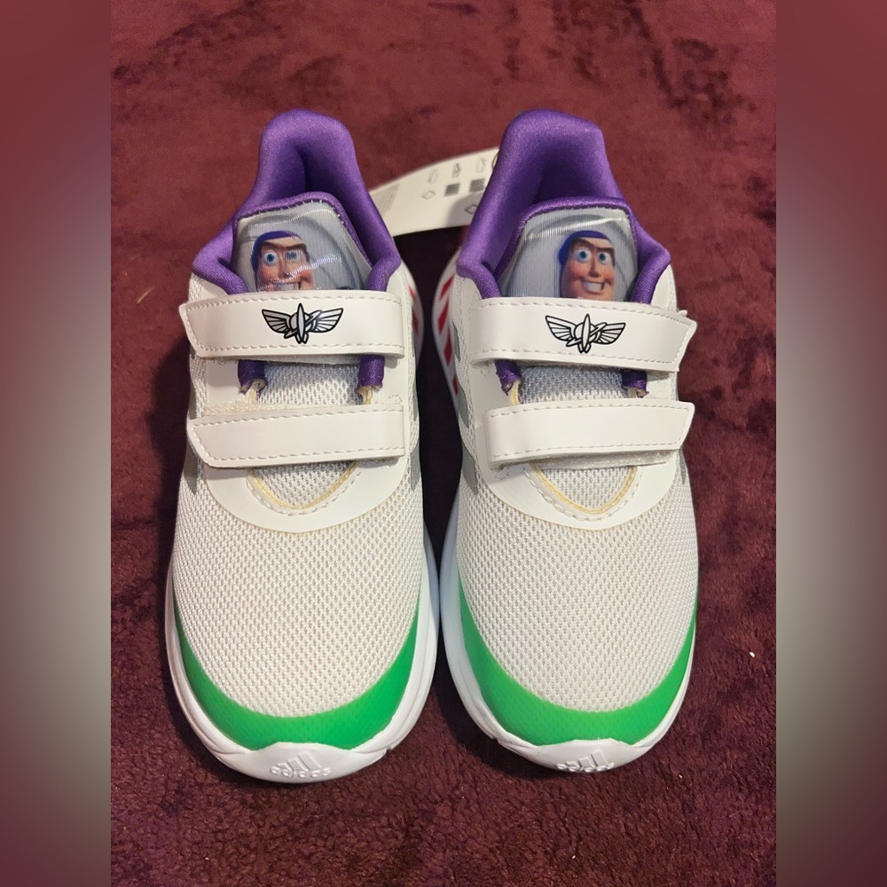 Adidas FortaRun Buzz CF I Shoes - White, Red, Green